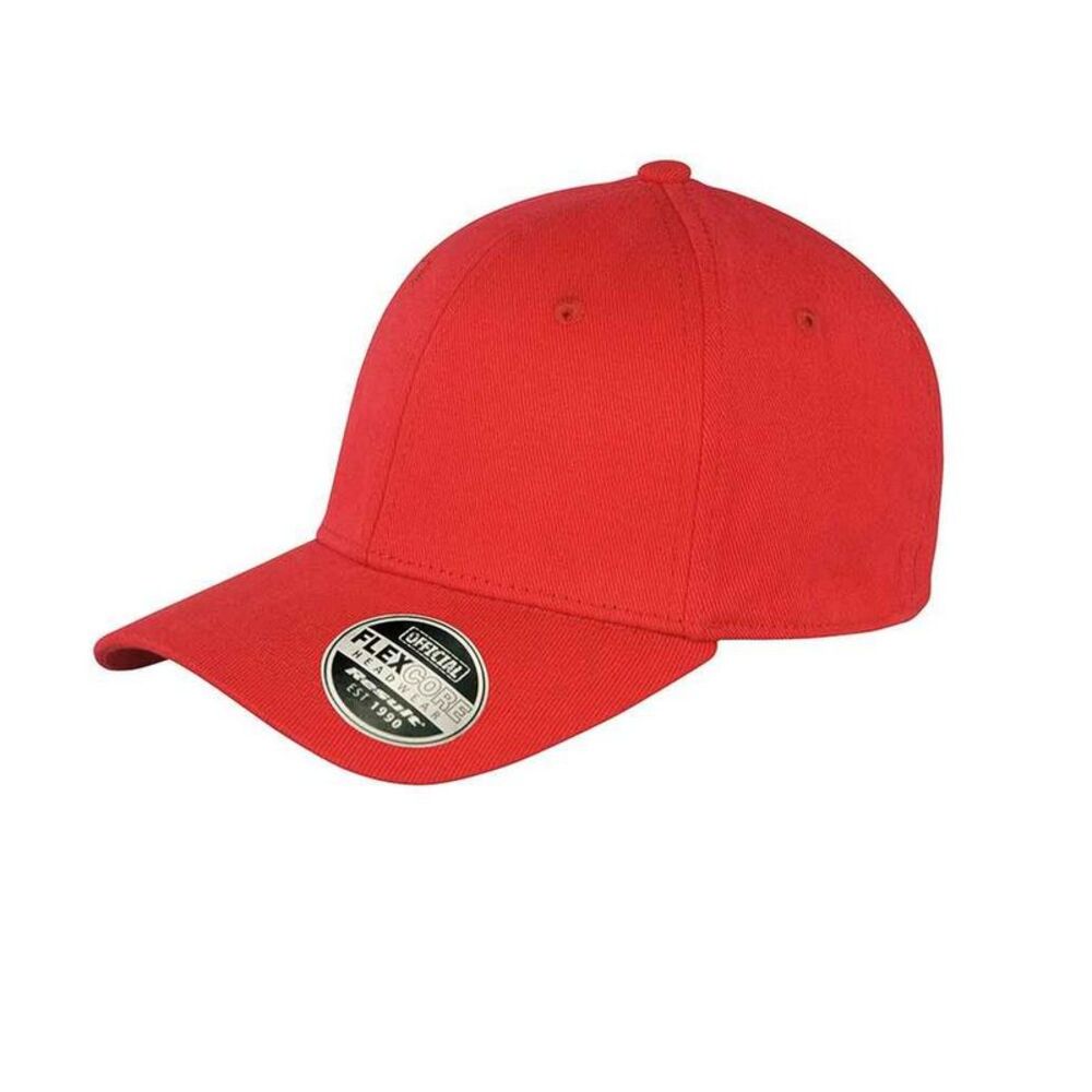 Result Headwear Unisex Adult Kansas Flexible Baseball Cap / Red